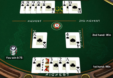 Правила игры в Пай Гау покер - Pai Gow Poker